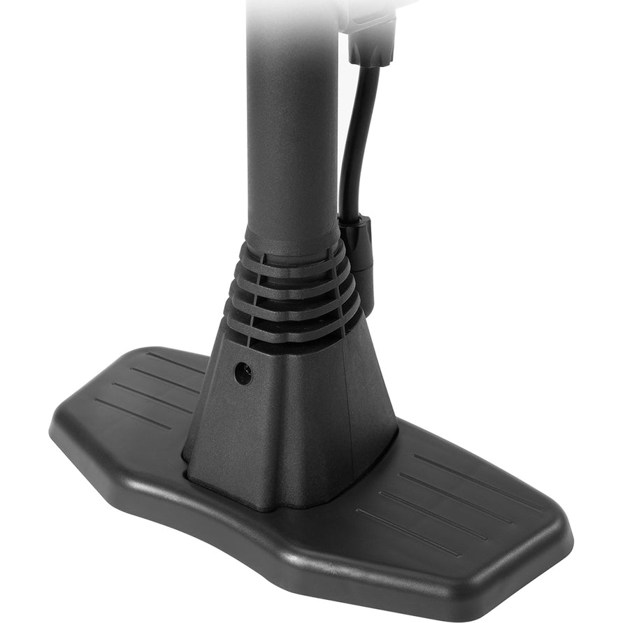Fahrradpumpe mit Druckmesser, Standpumpe Wozinsky, Schwarz
