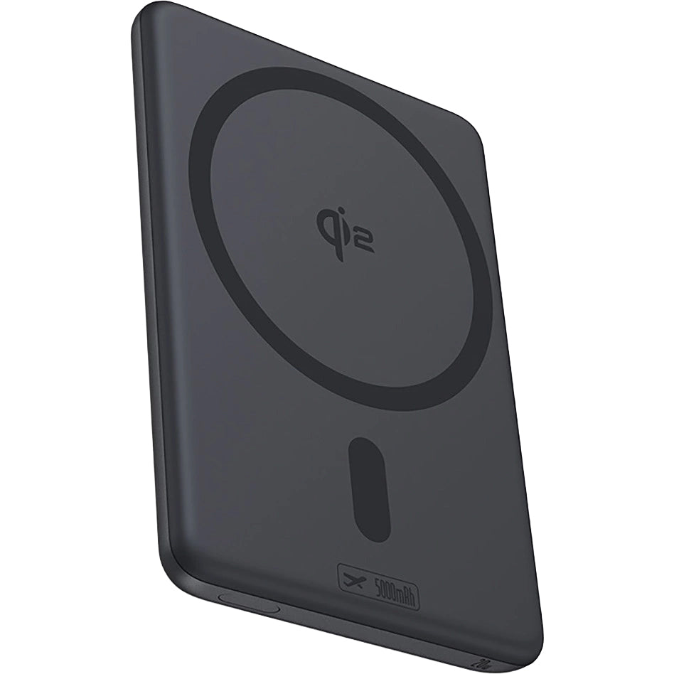 Powerbank Baseus PicoGo AM31, 5000 mAh mit Qi2 15W für MagSafe mit Standfunktion, kompakt, Schwarz
