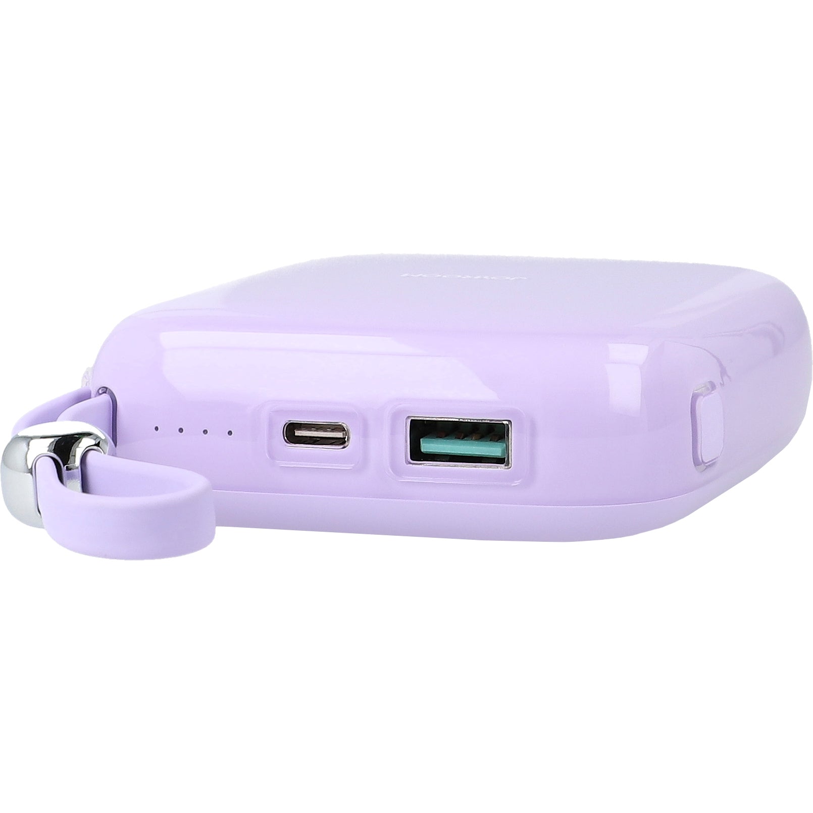 Powerbank Joyroom Jelly Series JR-L005, 10000mAh, USB-A/USB-C, 12W mit Lightning-Kabel, Violett