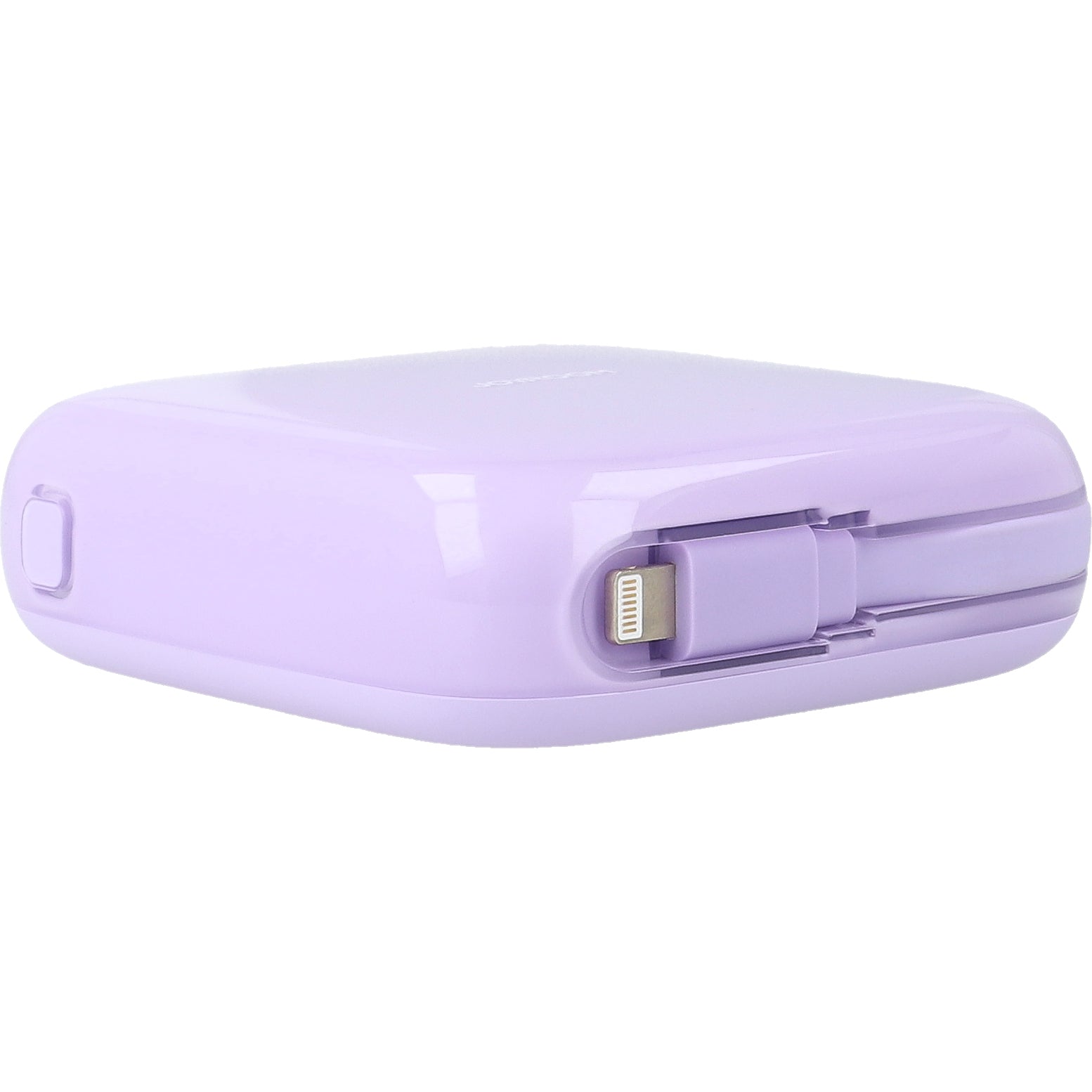 Powerbank Joyroom Jelly Series JR-L005, 10000mAh, USB-A/USB-C, 12W mit Lightning-Kabel, Violett