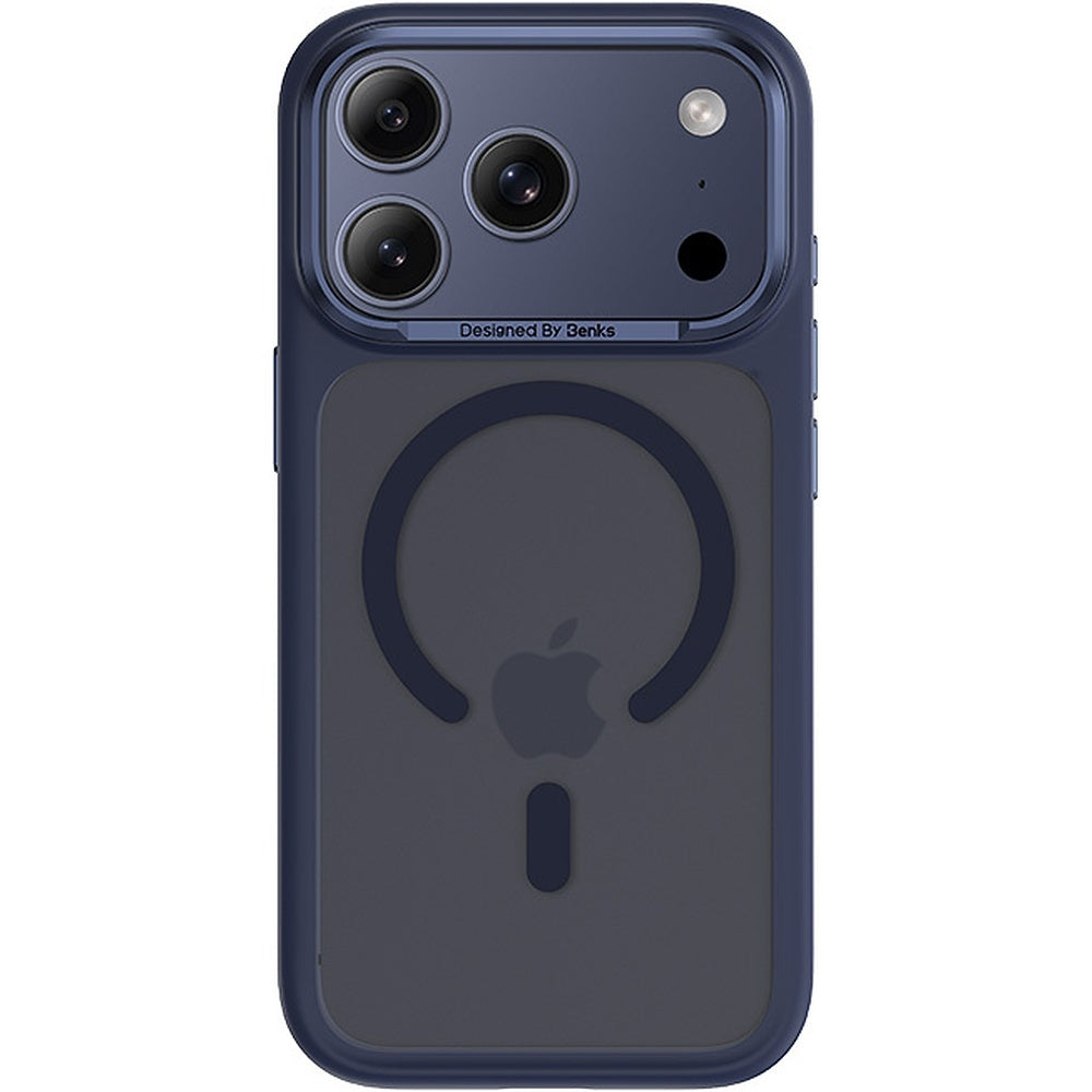 Handyhülle für iPhone 17 Pro Max, Benks Magnetic Mist Metal Frame, Blau