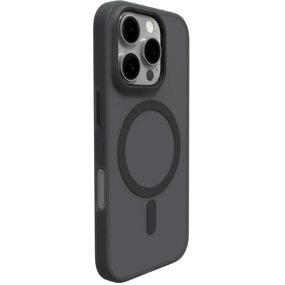 Handyhülle für iPhone 16 Pro Max, Puro Daylight Mag, Schwarz Durchscheinend