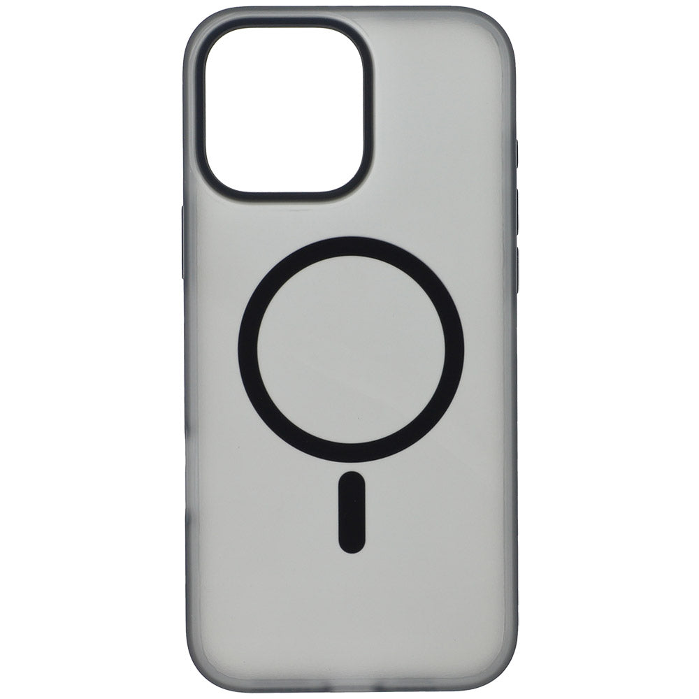 Handyhülle für iPhone 16 Pro Max, Puro Daylight Mag, Schwarz Durchscheinend