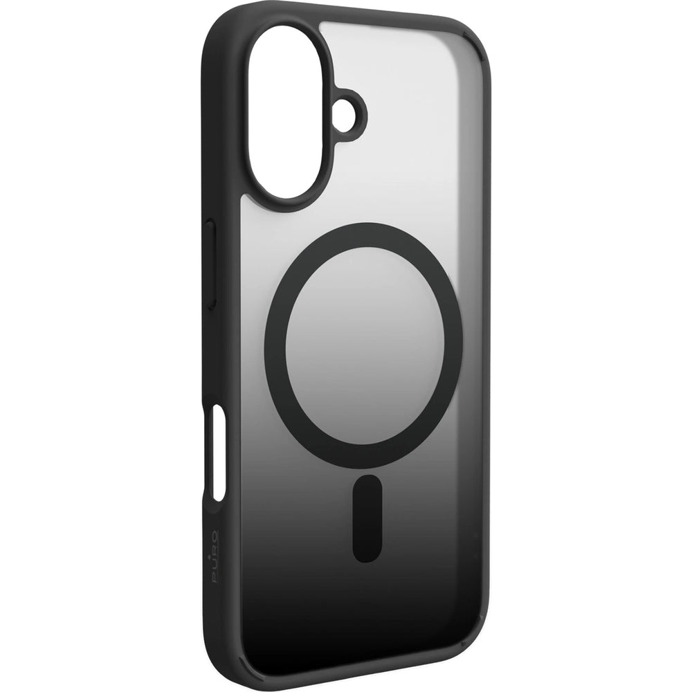 Handyhülle für iPhone 16, Puro Gradient Mag, Schwarz