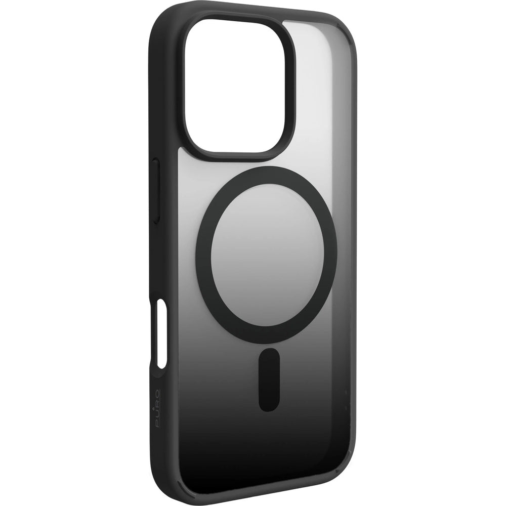 Handyhülle für iPhone 16 Pro, Puro Gradient Mag, Schwarz