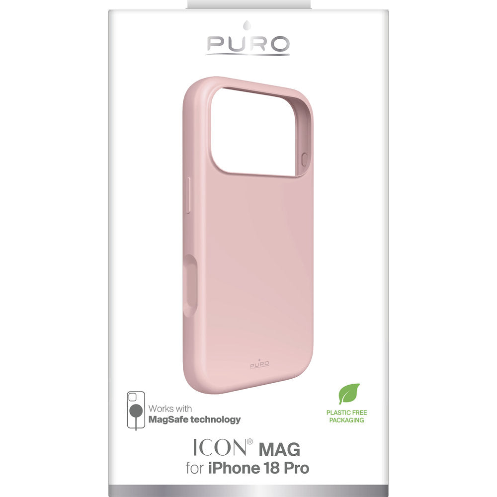 Handyhülle für iPhone 18 Pro / 17 Pro, Puro Icon Mag für MagSafe, Rosa (2/2)