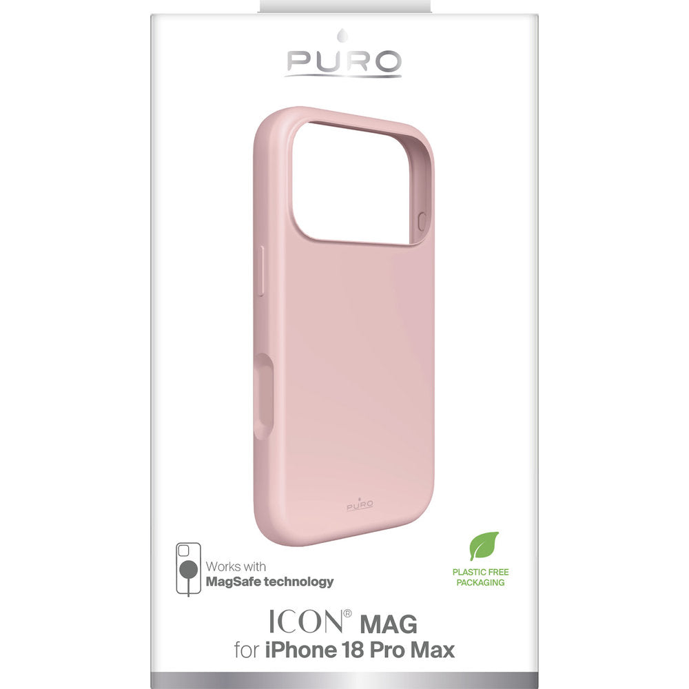 Handyhülle für iPhone 18 Pro Max / 17 Pro Max, Puro Icon Mag für MagSafe, Rosa (2/2)