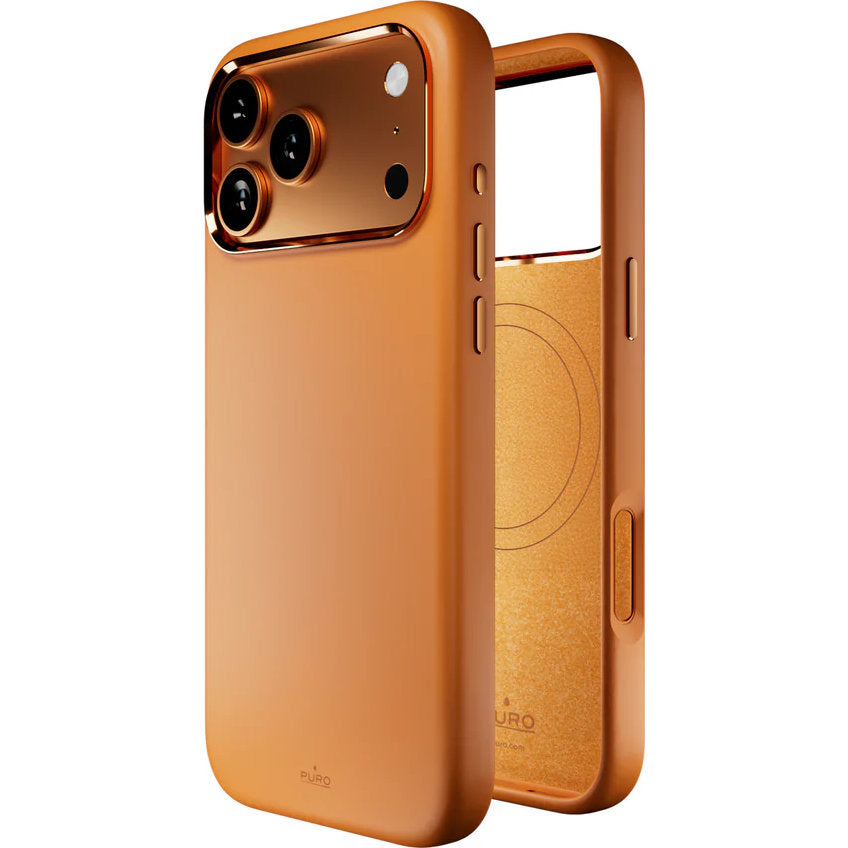 Handyhülle für iPhone 17 Pro, Puro Icon Mag Pro für MagSafe, Orange