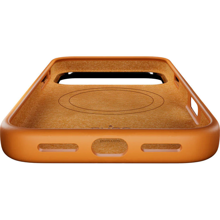 Handyhülle für iPhone 17 Pro, Puro Icon Mag Pro für MagSafe, Orange