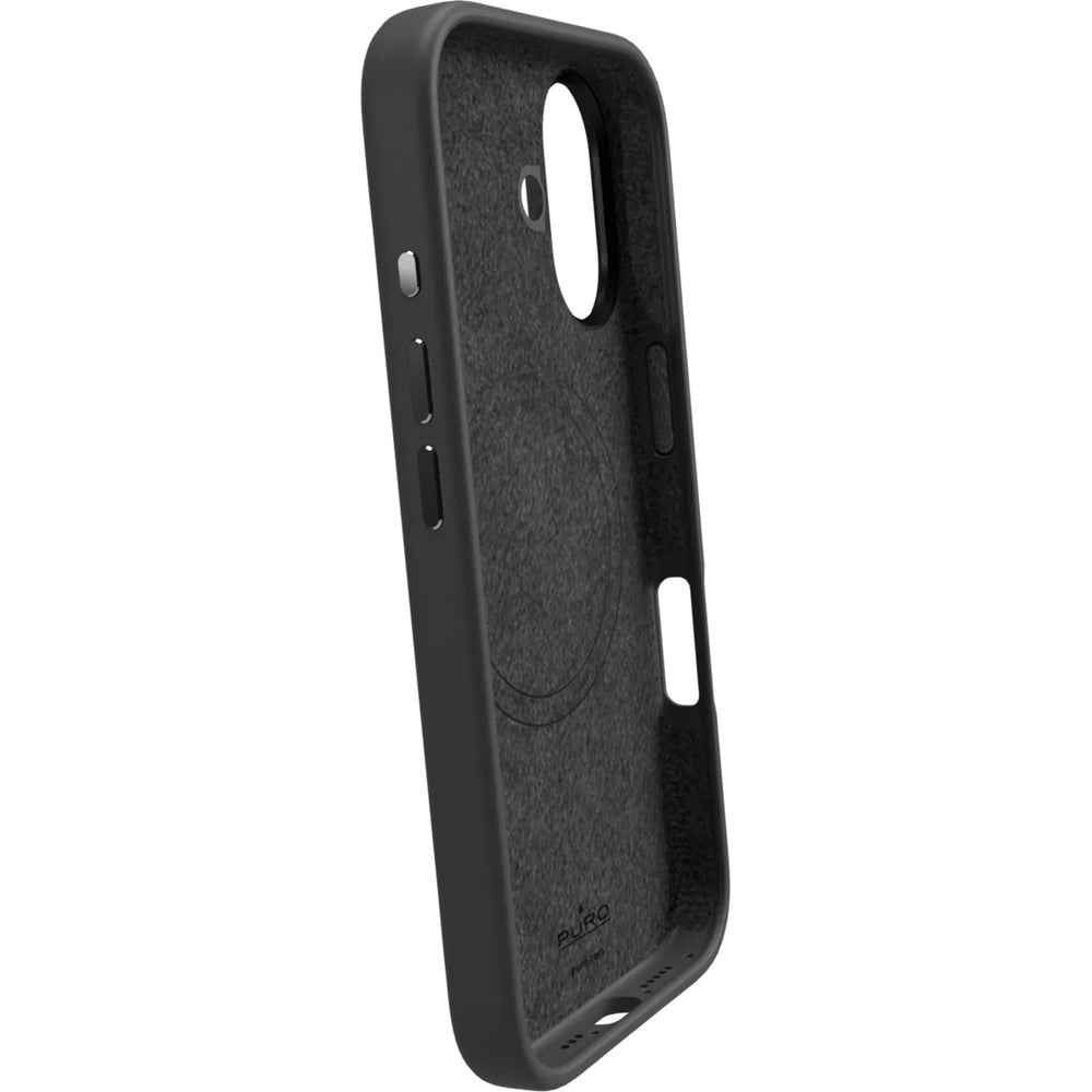 Handyhülle für iPhone 16 Plus, Puro Icon Mag Pro, Schwarz