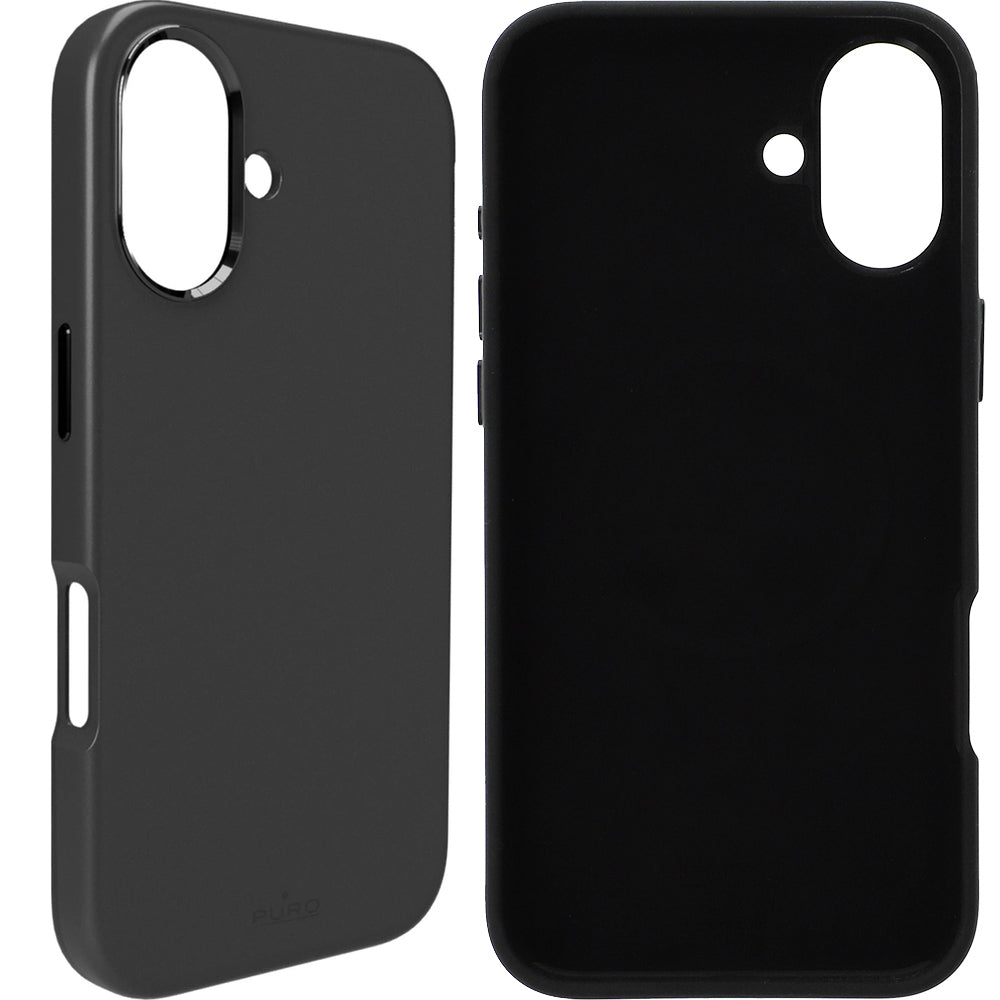 Handyhülle für iPhone 16 Plus, Puro Icon Mag Pro, Schwarz