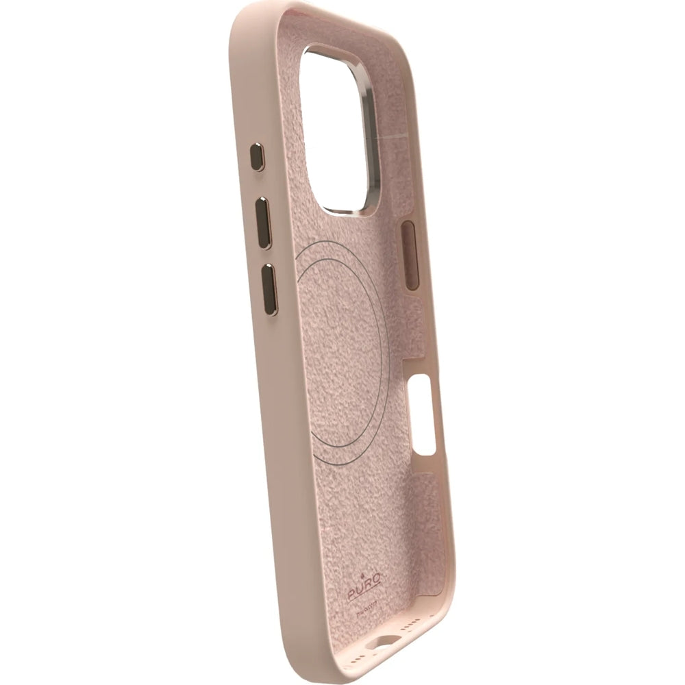 Handyhülle für iPhone 16 Pro, Puro Icon Mag Pro, Beige