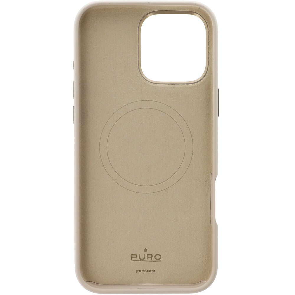 Handyhülle für iPhone 16 Pro Max, Puro Icon Mag Pro, Beige