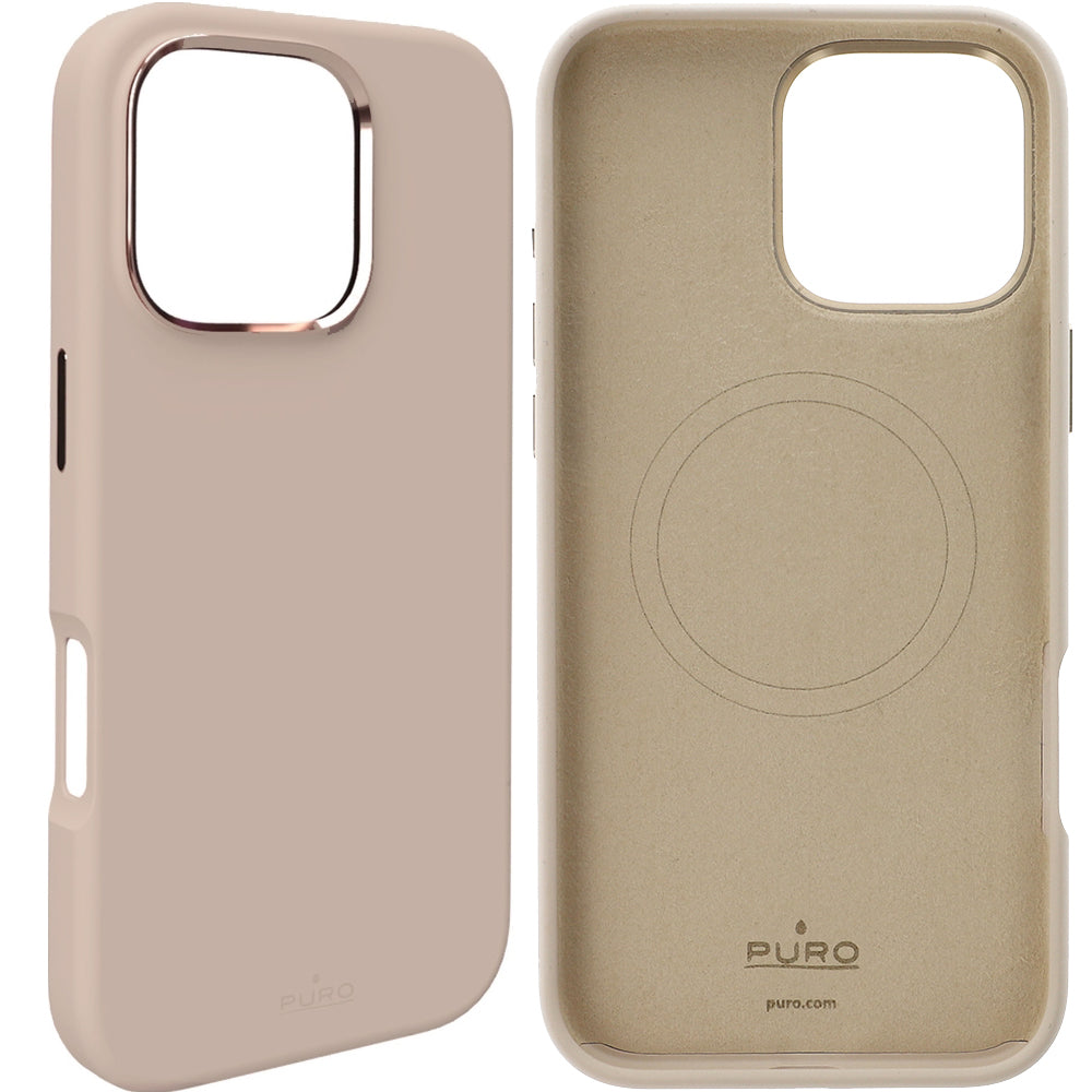 Handyhülle für iPhone 16 Pro Max, Puro Icon Mag Pro, Beige