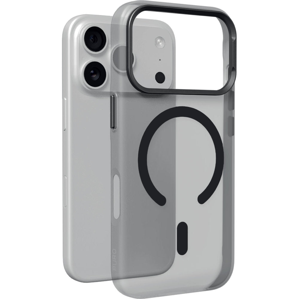 Handyhülle für iPhone 18 Pro Max / 17 Pro Max, Puro Lightfeel mit MagSafe, Schwarz (1/6)