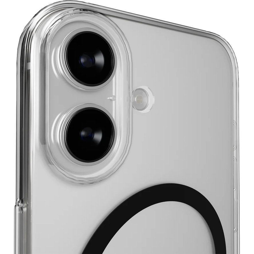 Handyhülle für iPhone 17, Puro Lite Mag Pro, Transparent-Schwarz