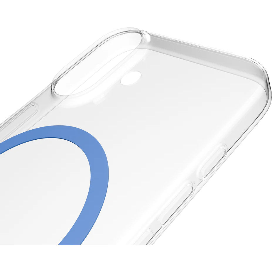Handyhülle für iPhone 17, Puro Lite Mag Pro, Blau und Transparent