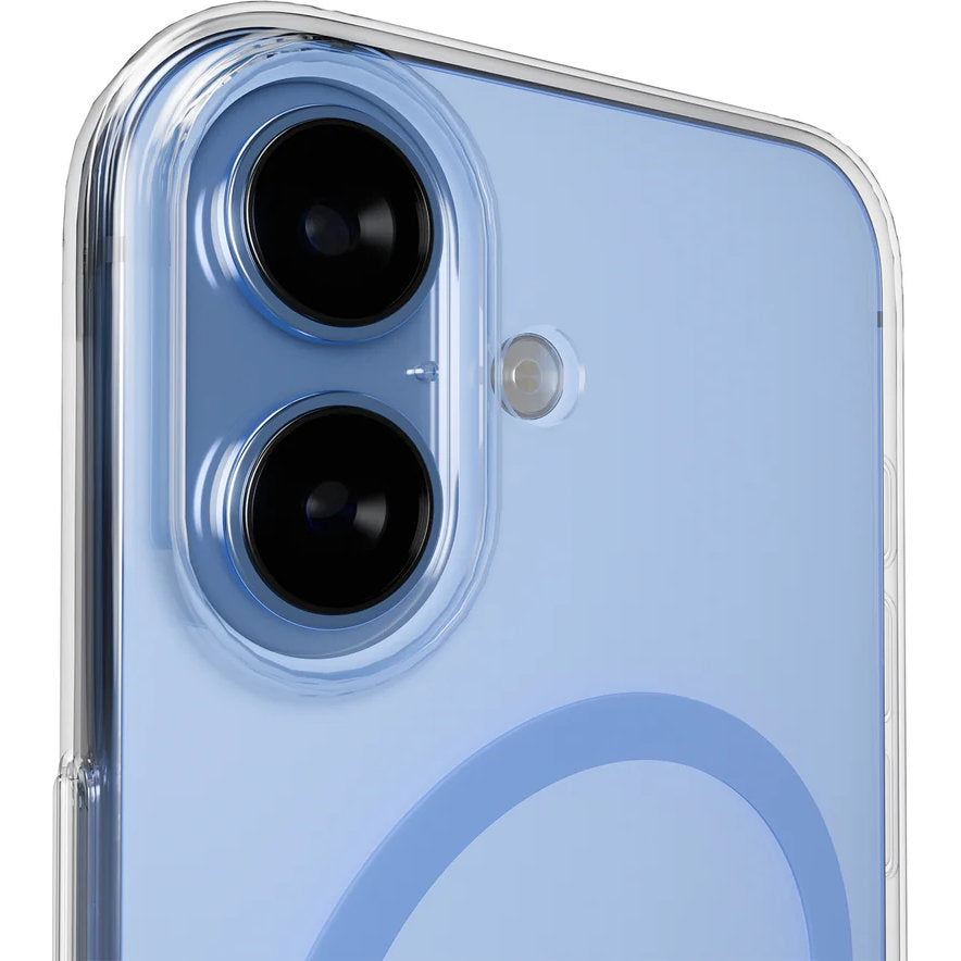 Handyhülle für iPhone 17, Puro Lite Mag Pro, Blau und Transparent