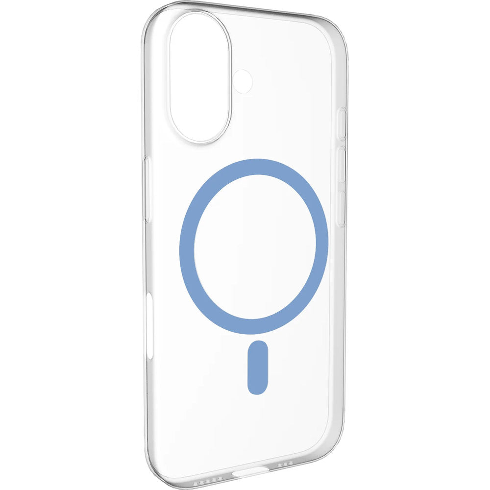 Handyhülle für iPhone 17, Puro Lite Mag Pro, Blau und Transparent