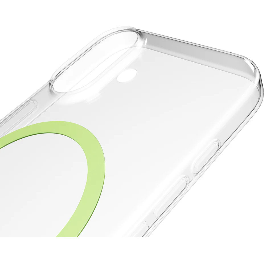 Handyhülle für iPhone 17, Puro Lite Mag Pro, Transparent und Grün