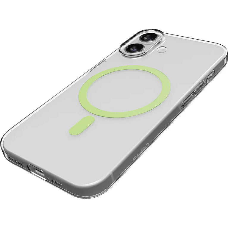 Handyhülle für iPhone 17, Puro Lite Mag Pro, Transparent und Grün