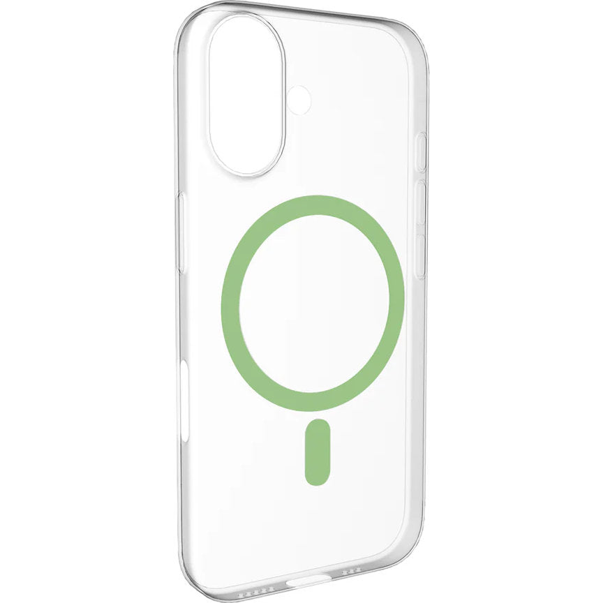 Handyhülle für iPhone 17, Puro Lite Mag Pro, Transparent und Grün