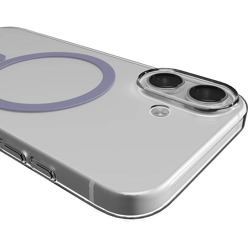 Handyhülle für iPhone 17, Puro Lite Mag Pro, Transparent und Rosa