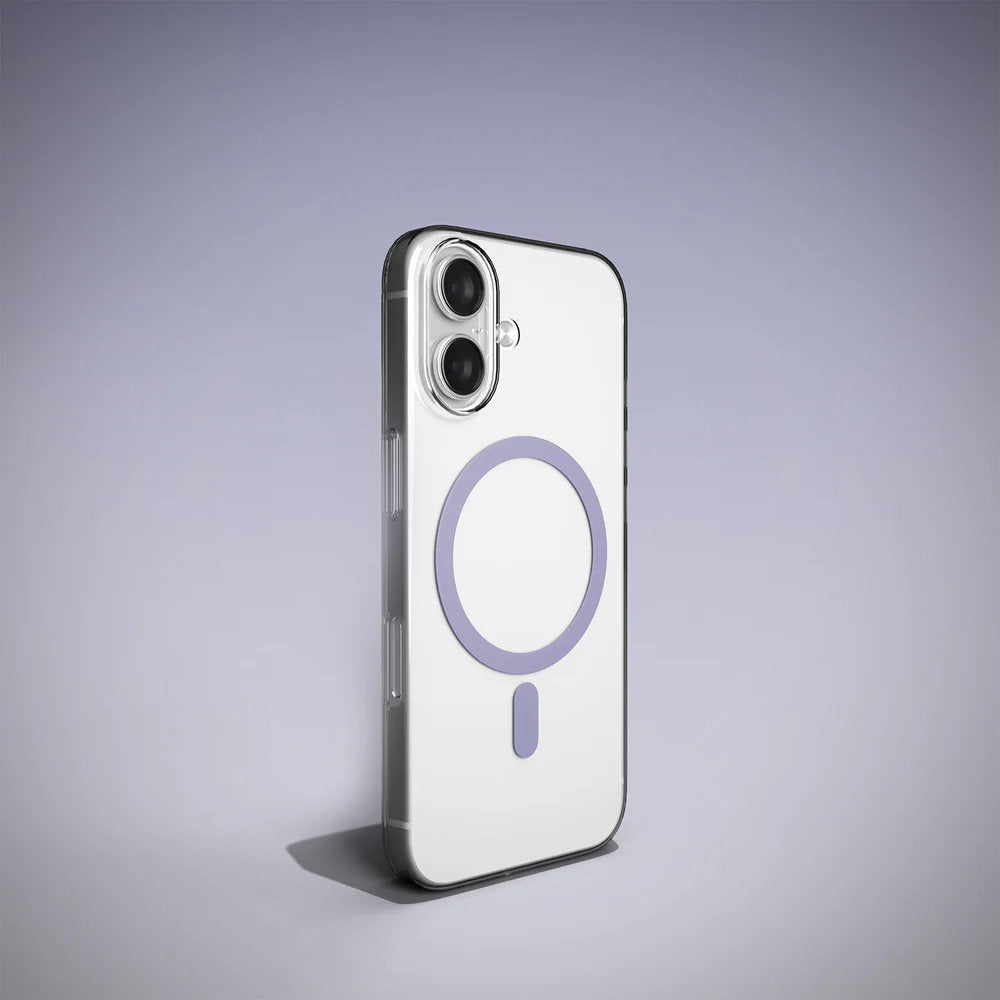 Handyhülle für iPhone 17, Puro Lite Mag Pro, Transparent und Rosa