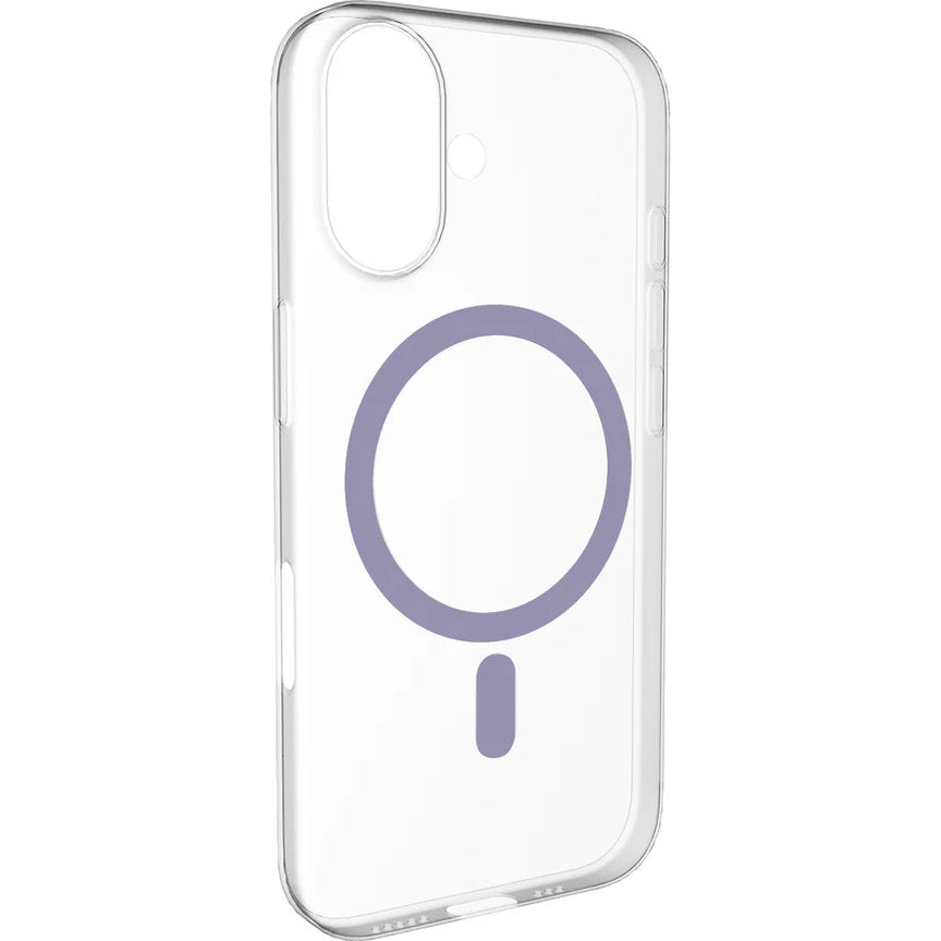 Handyhülle für iPhone 17, Puro Lite Mag Pro, Transparent und Rosa