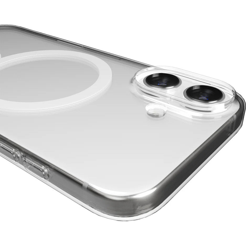 Handyhülle für iPhone 17, Puro Lite Mag Pro, Transparent und Weiß