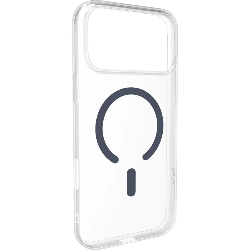 Handyhülle für iPhone 17 Pro, Puro Lite Mag Pro, Blau und Transparent
