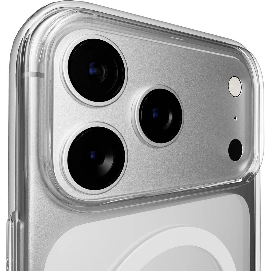 Handyhülle für iPhone 17 Pro, Puro Lite Mag Pro, Transparent und Weiß