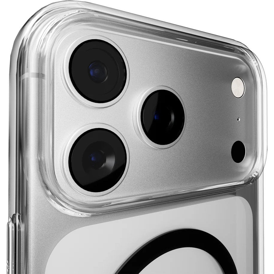 Handyhülle für iPhone 17 Pro Max, Puro Lite Mag Pro, Transparent-Schwarz
