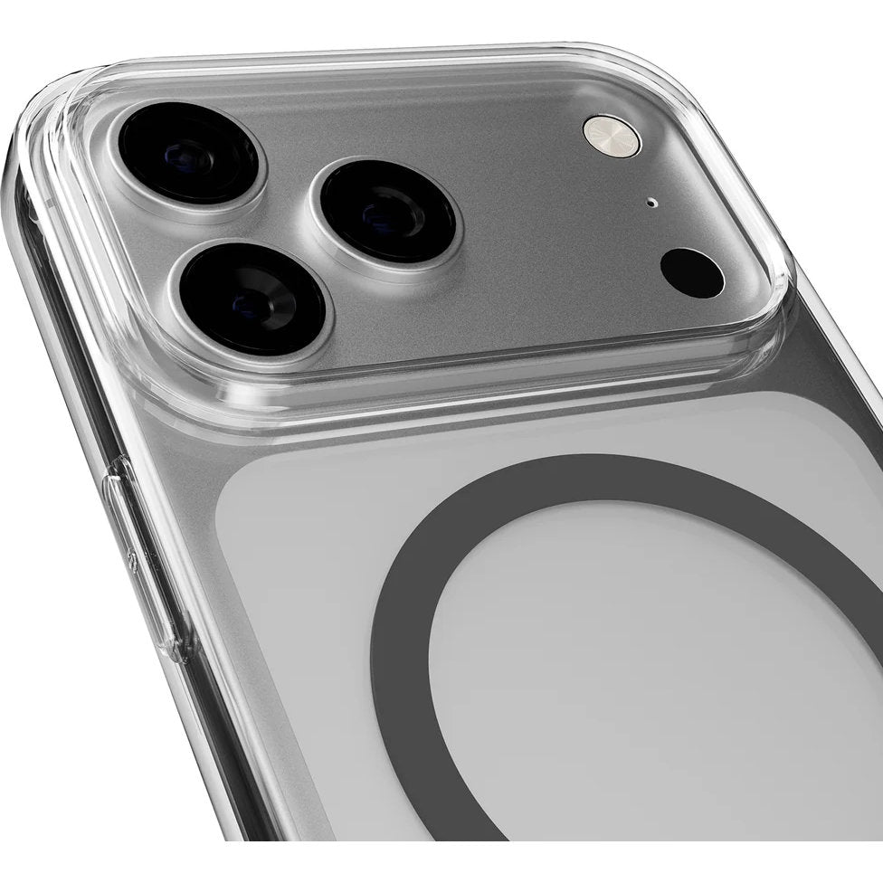 Handyhülle für iPhone 17 Pro Max, Puro Lite Mag Pro, Transparent und Grau