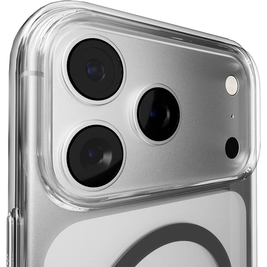 Handyhülle für iPhone 17 Pro Max, Puro Lite Mag Pro, Transparent und Grau