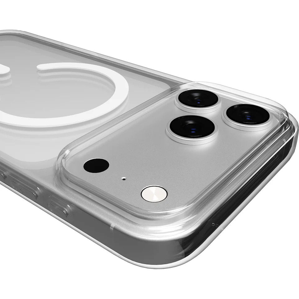 Handyhülle für iPhone 17 Pro Max, Puro Lite Mag Pro, Transparent und Weiß
