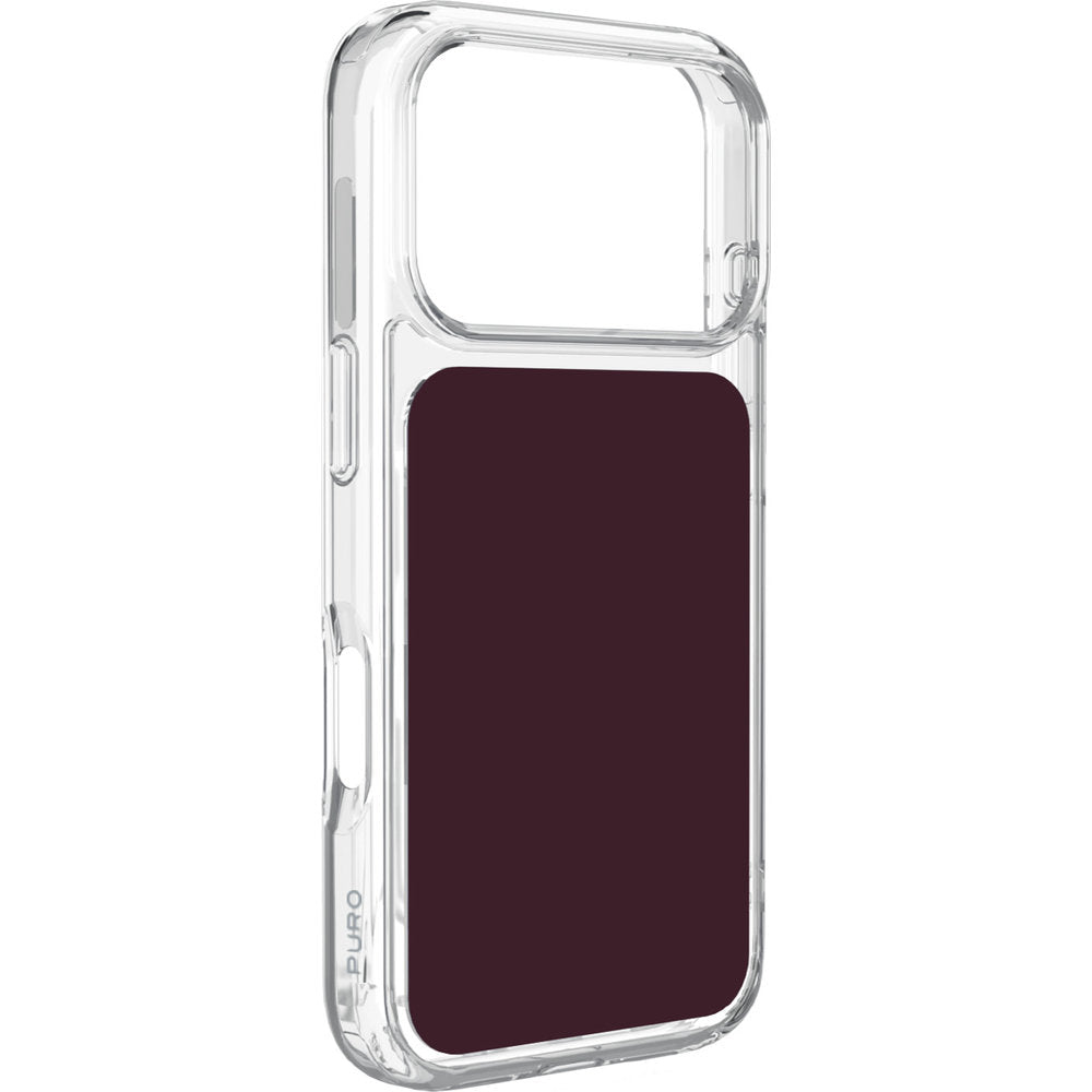 Handyhülle für iPhone 18 Pro / 17 Pro, mit MagSafe, Transparent-Bordrot (1/2)