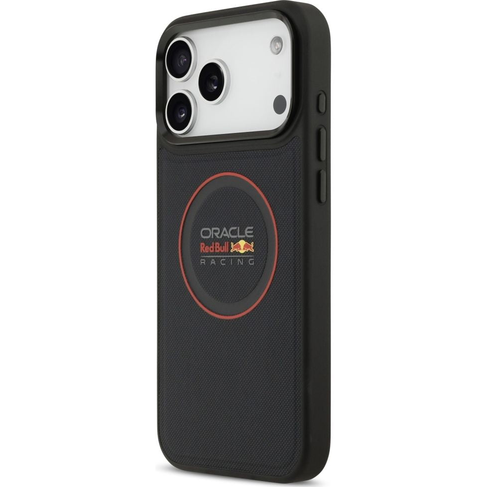Handyhülle für iPhone 17 Pro Max, Red Bull Meshed Red Ring & Metal Buttons mit MagSafe, Dunkelblau