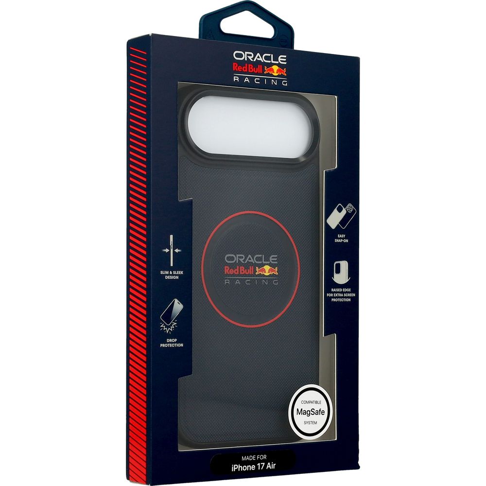 Handyhülle für iPhone Air, Red Bull Meshed Red Ring & Metal Buttons mit MagSafe, Dunkelblau