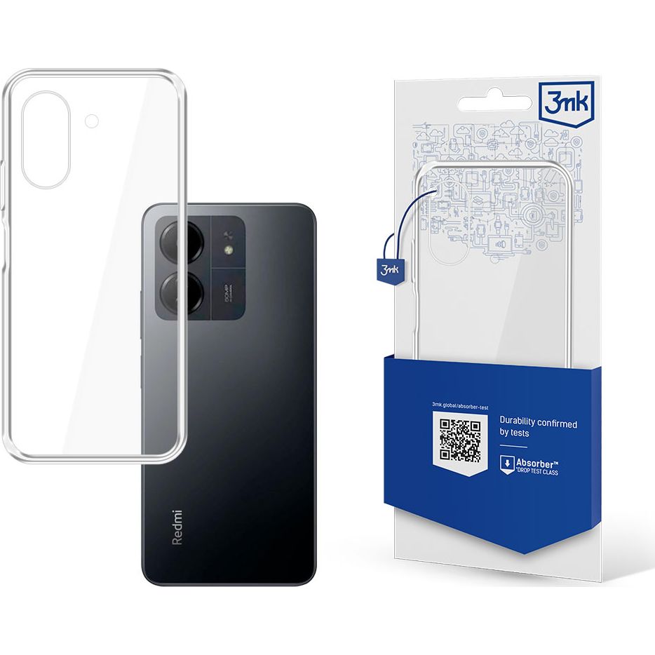 Schutzhülle 3mk Clear Case für Xiaomi Redmi 13C, Transparent