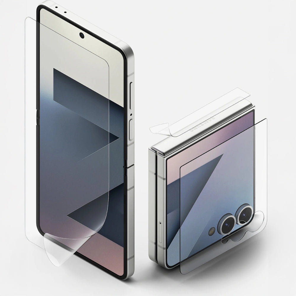 Folie + Gehärtetes Glas Set für Galaxy Z Flip7, Ringke Rearth 3in1 Protector