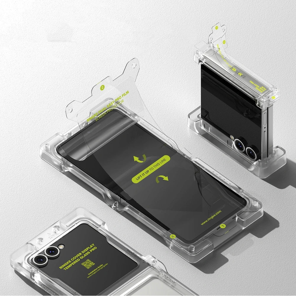 Folie + Gehärtetes Glas Set für Galaxy Z Flip7, Ringke Rearth 3in1 Protector