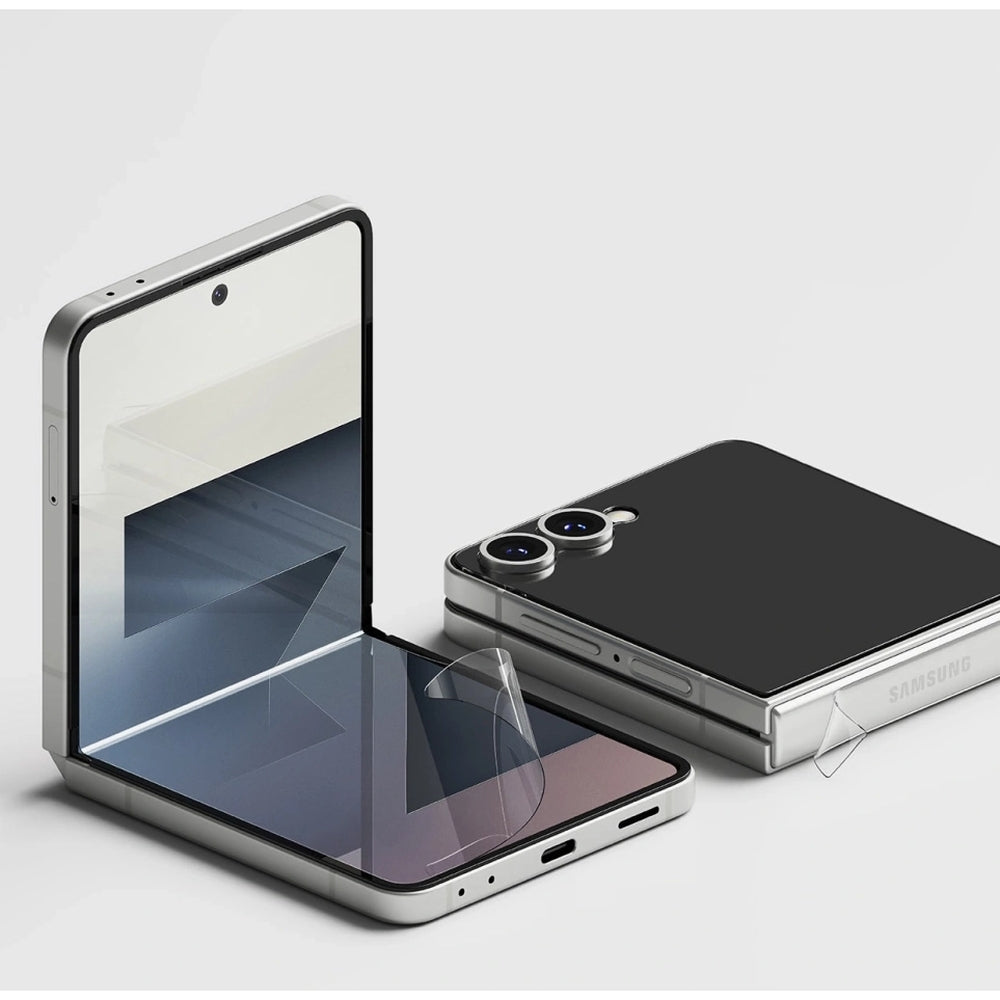 Folie + Gehärtetes Glas Set für Galaxy Z Flip7, Ringke Rearth 3in1 Protector