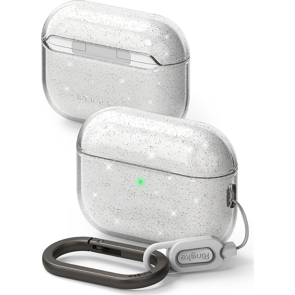 Schutzhülle für Apple AirPods Pro 3, Ringke Air, Transparent mit Brokat