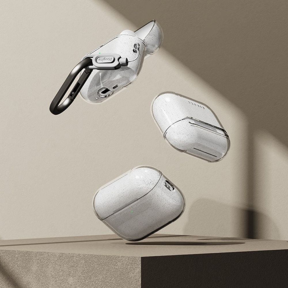 Schutzhülle für Apple AirPods Pro 3, Ringke Air, Transparent mit Brokat