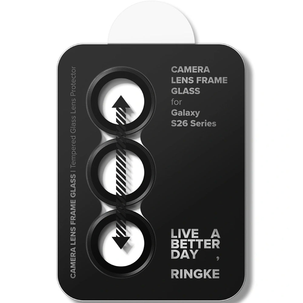 Kameraschutz für Galaxy S26 / S26 Plus, Ringke Camera Lens Frame Glass, 2-Pack, Schwarz
