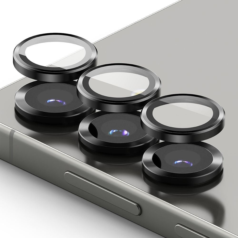 Kameraschutz für Samsung Galaxy S25 Plus, Ringke Camera Lens Frame Glass, 2-Pack, Schwarz