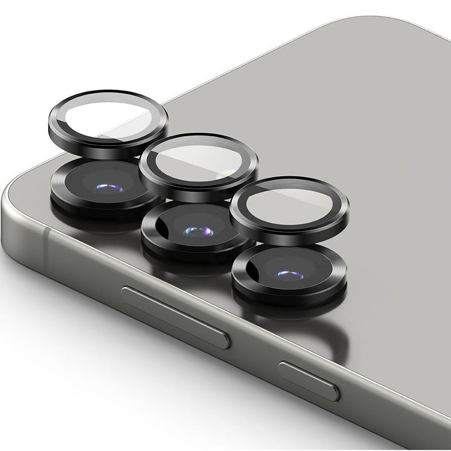 Kameraschutz für Samsung Galaxy S25 Plus, Ringke Camera Lens Frame Glass, 2-Pack, Schwarz