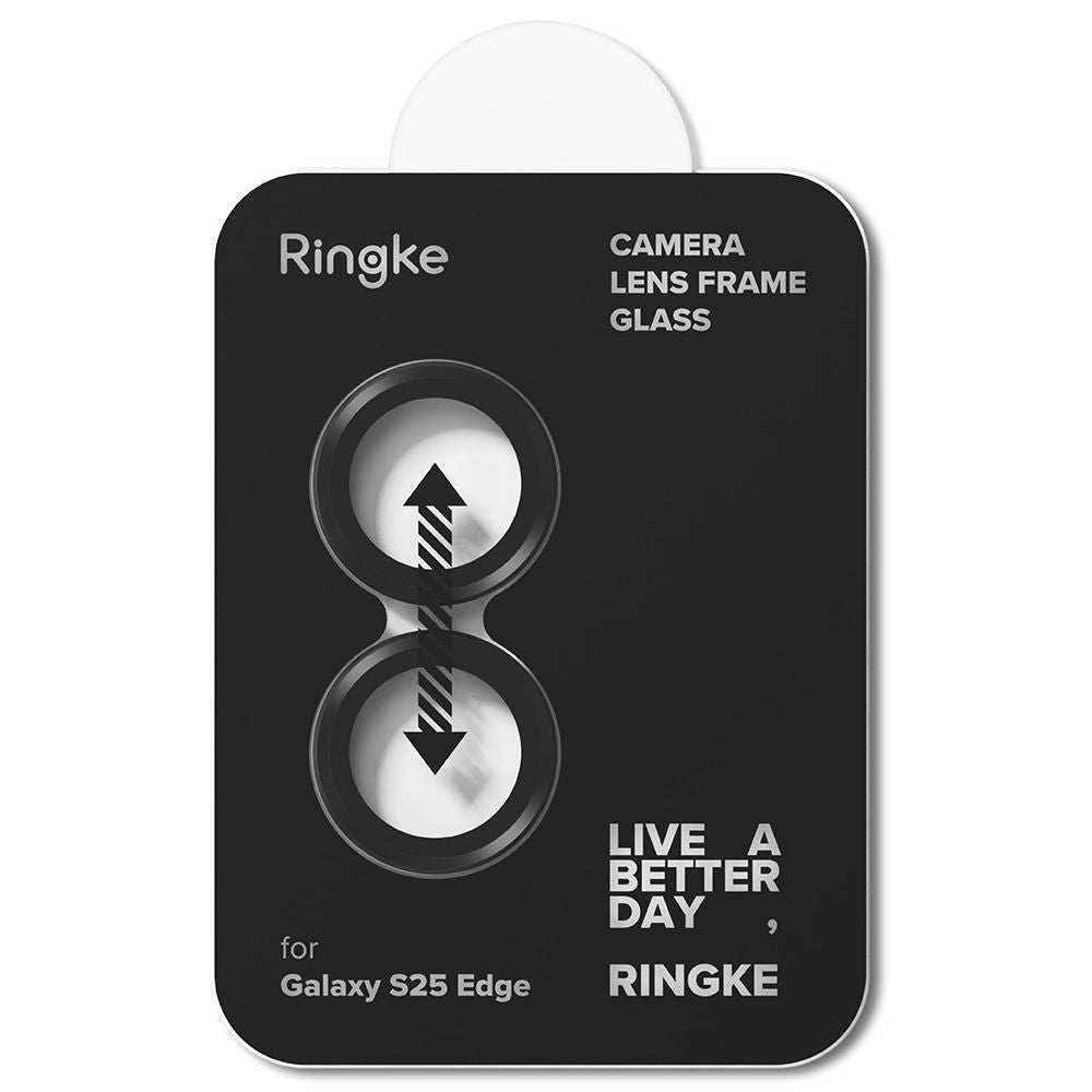 Kameraschutz für Galaxy S25 Edge, Ringke Camera Lens Frame Glass, Schwarz