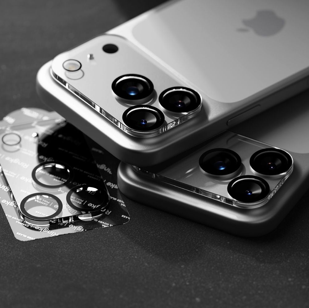Ringke Kamera-Linsenschutz Für IPhone 15 Pro Max – 2 Stück Gehärtetes Glas Mit Aluminiumrahmen, Schwarz